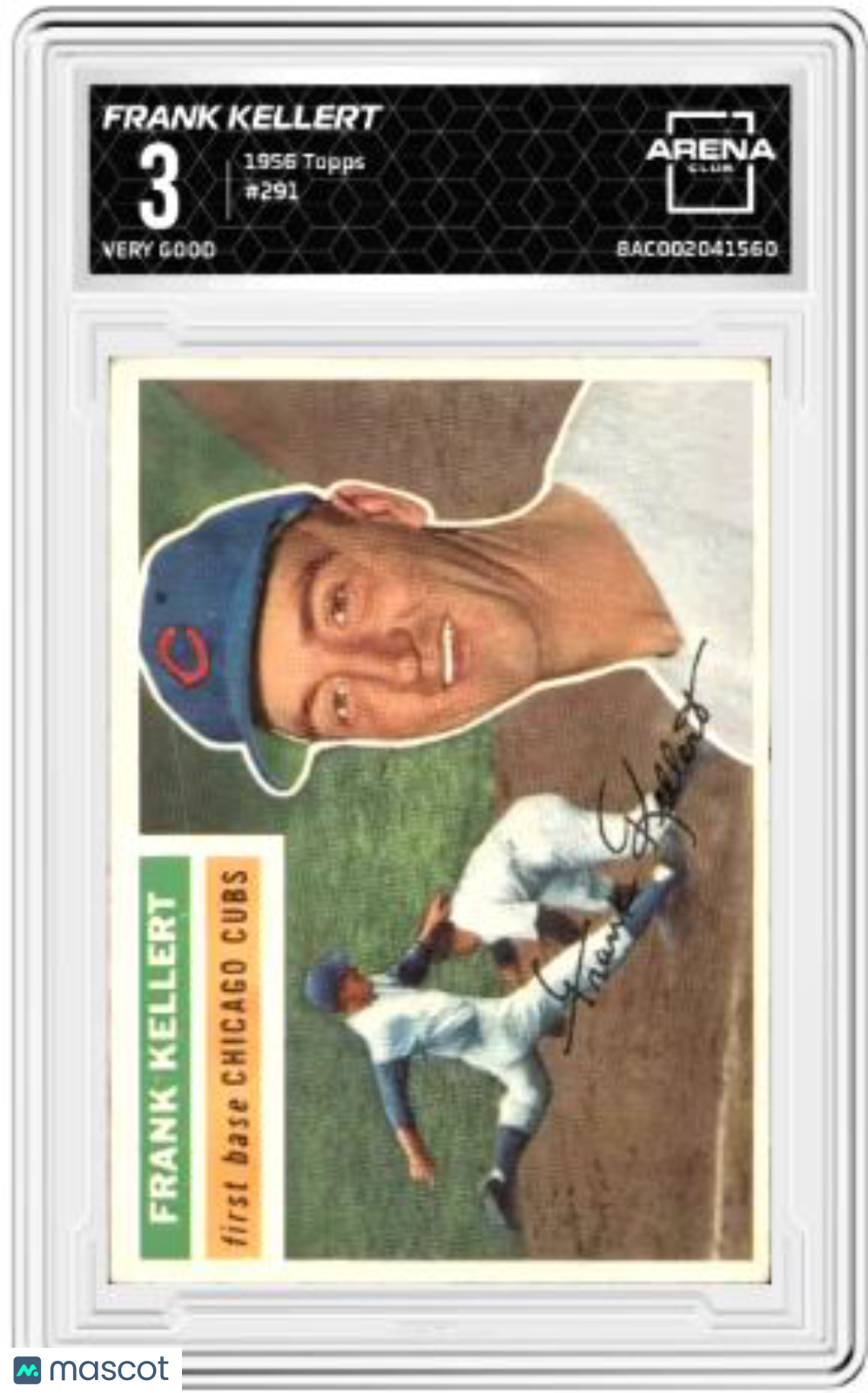 1956 Topps Frank Kellert #291 Baseball Arena Club 3