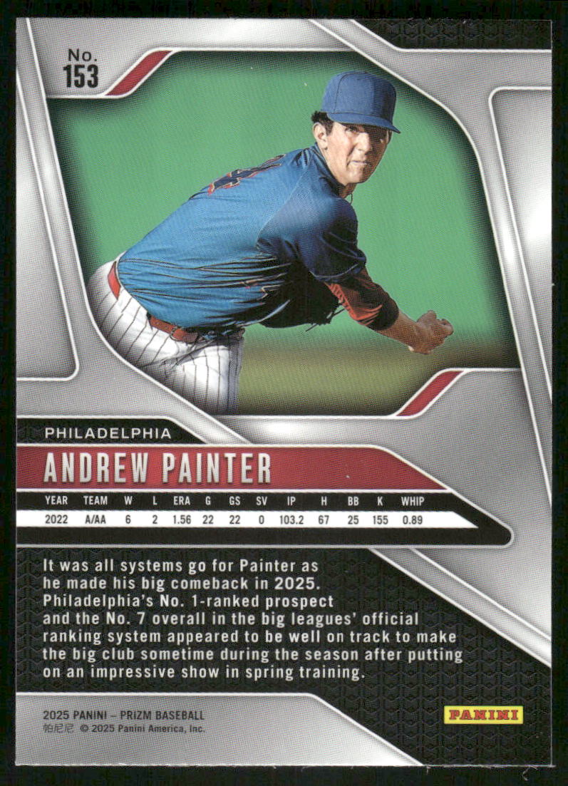 2025 Panini Prizm Baseball Andrew Painter #153 Baseball