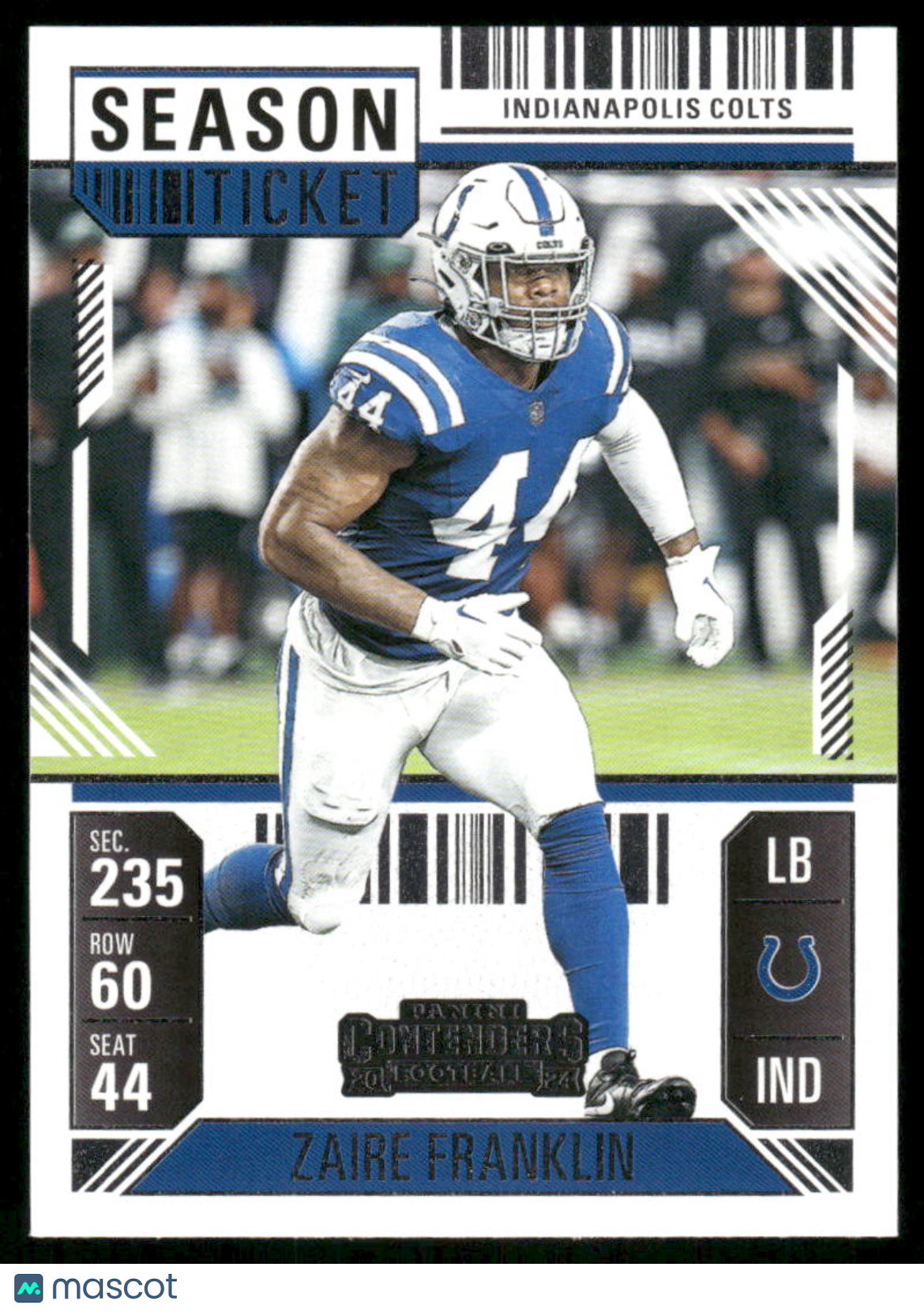 2025 Panini Contenders Zaire Franklin #44 Football