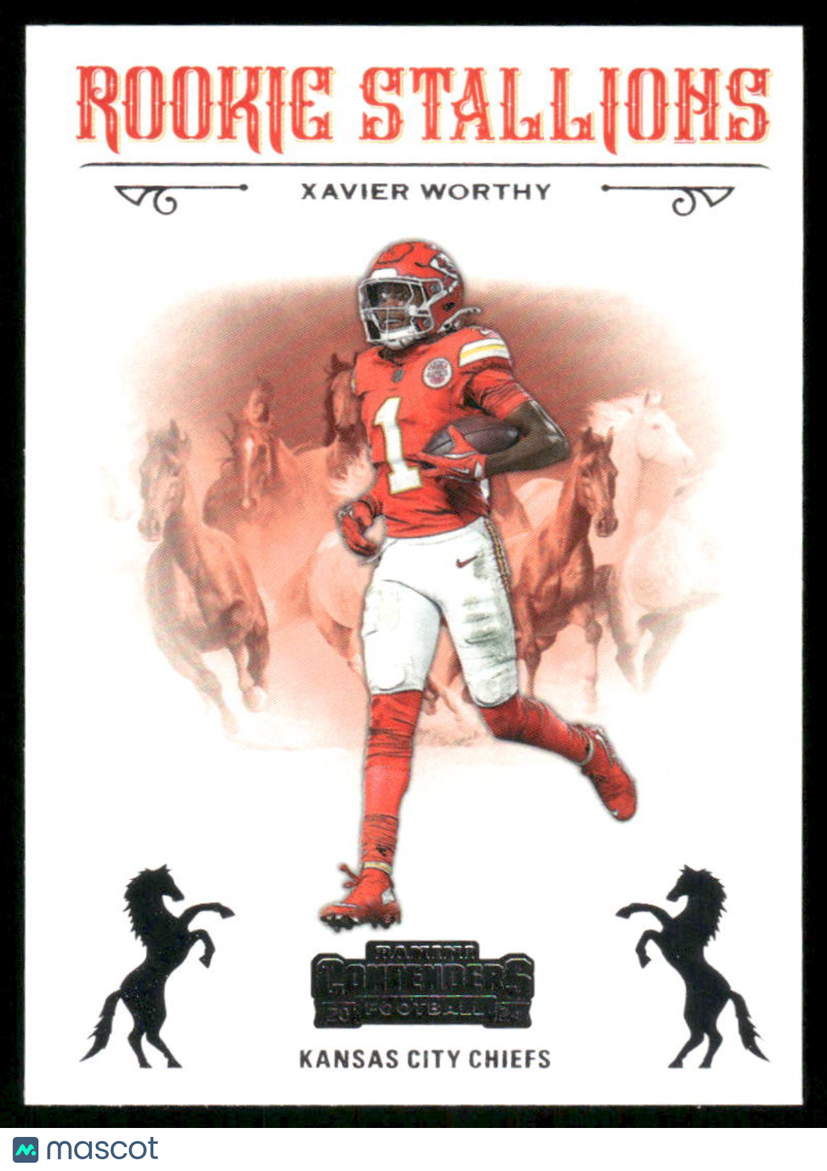 2025 Panini Contenders Rookie Stallions Xavier Worthy #No. 7 Football