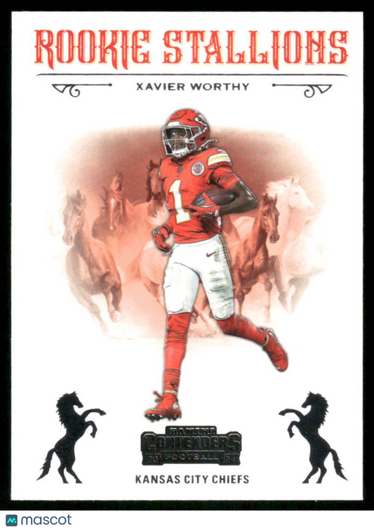 2025 Panini Contenders Rookie Stallions Xavier Worthy #No. 7 Football