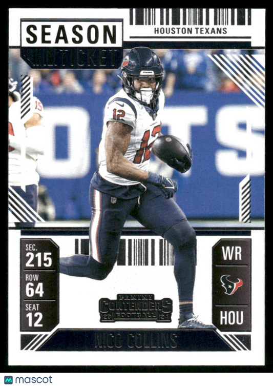 2025 Panini Contenders Football Nico Collins #41 Football