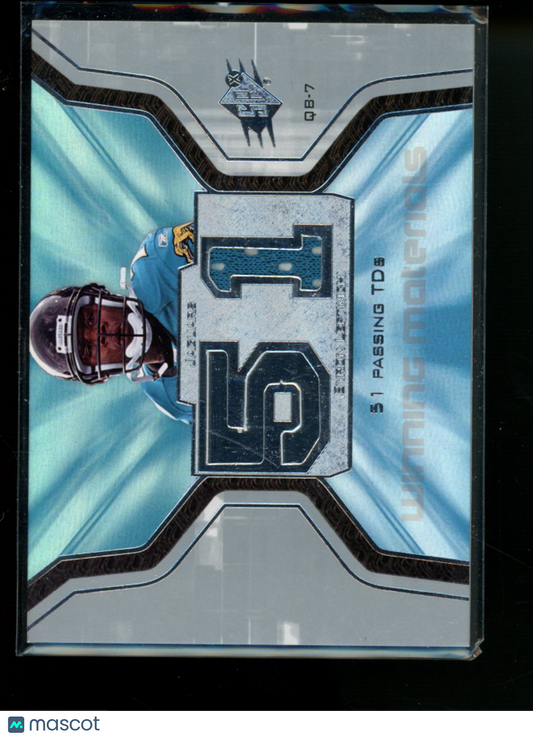 2007 Upper Deck SPx Winning Materials Byron Leftwich #WM5-BL Jersey Patch