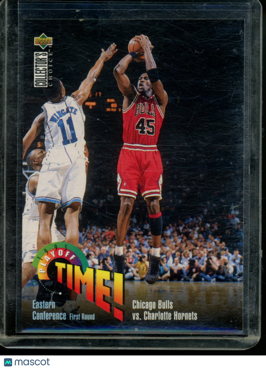 1996 Upper Deck Collector's Choice Playoff Time Michael Jordan #353 Basketball