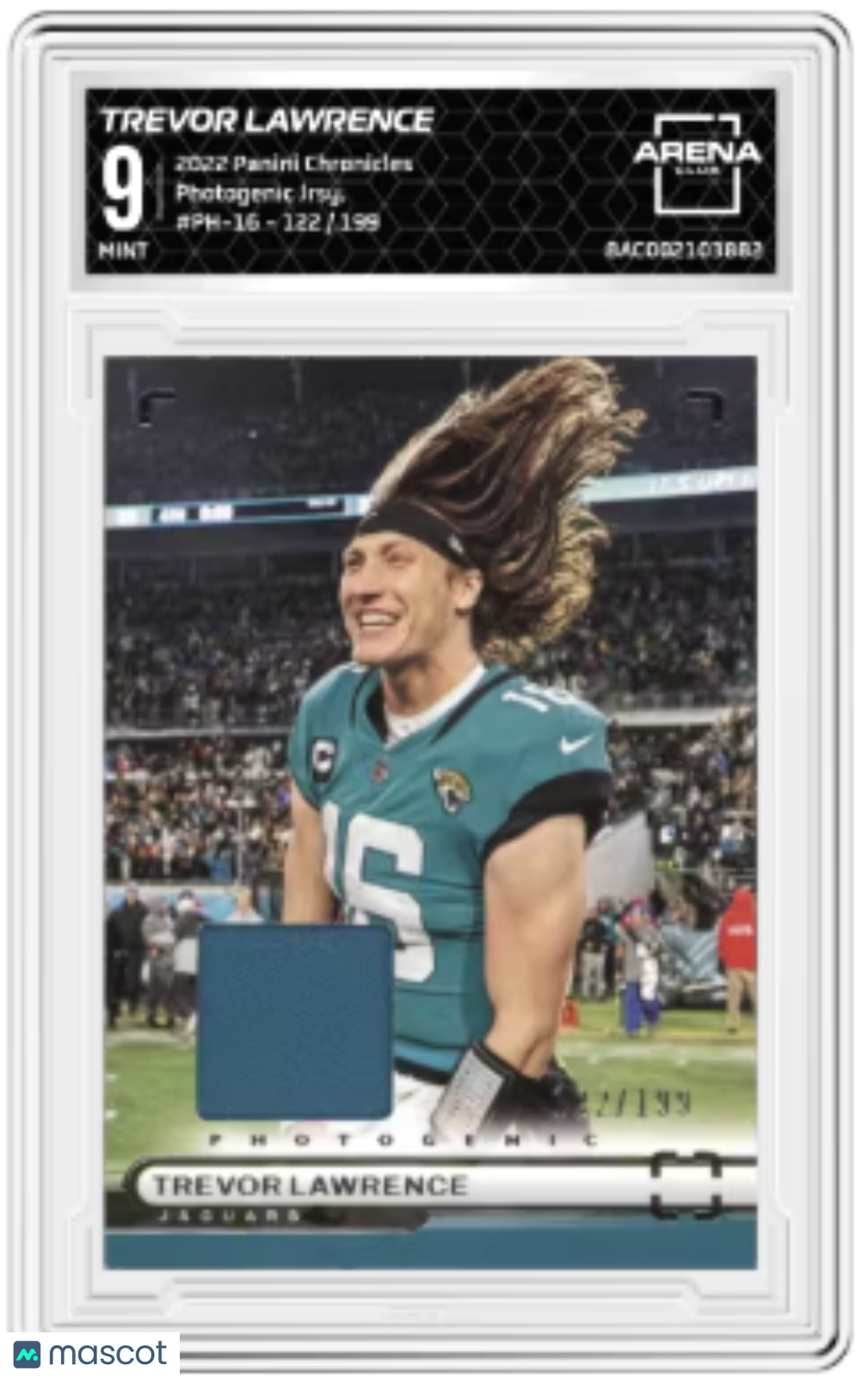 2022 Panini Chronicles Trevor Lawrence #PH-16 Photogenic Jersey 122/199 AC 9