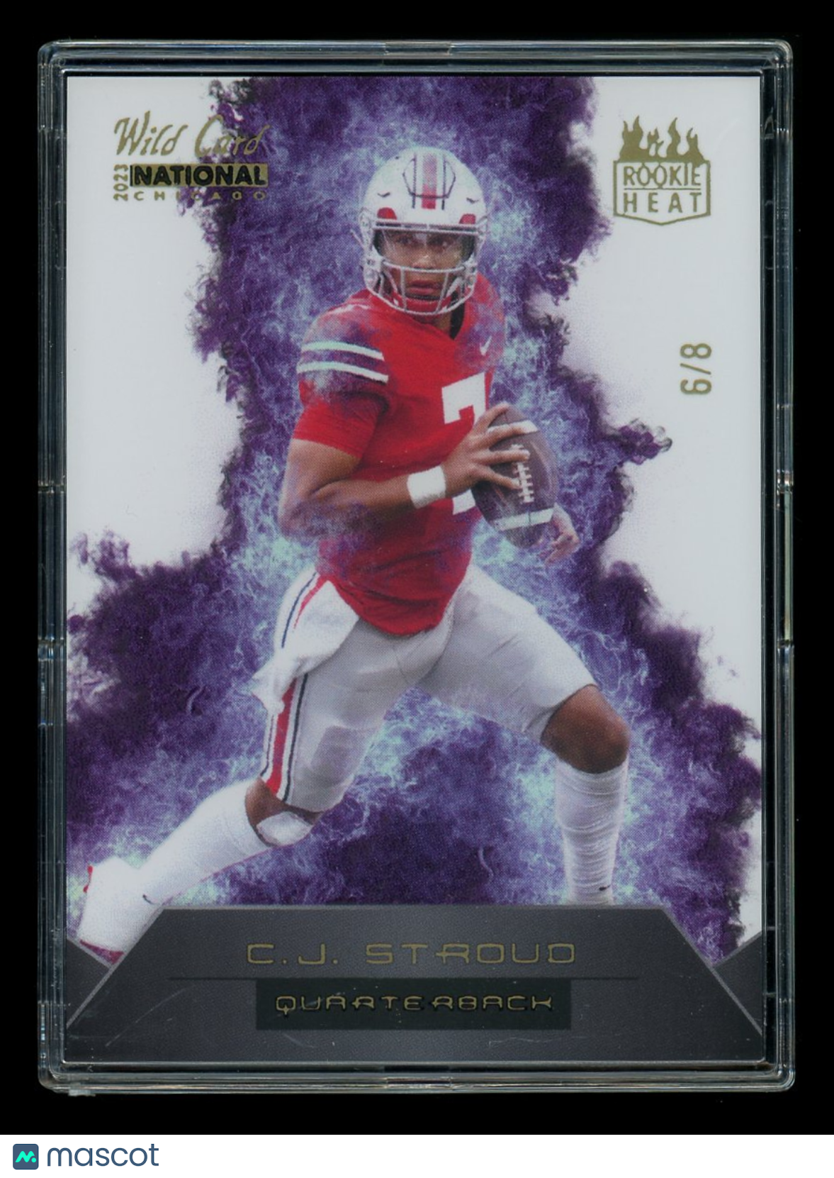 2023 Wild Card National Rookie Heat C.J. Stroud #RHN-6 6/8 Rookie Heat Football