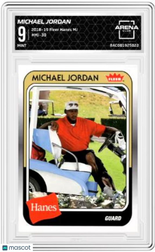 2018-19 Fleer Hanes MJ Michael Jordan #MJ-30 Basketball Arena Club 9