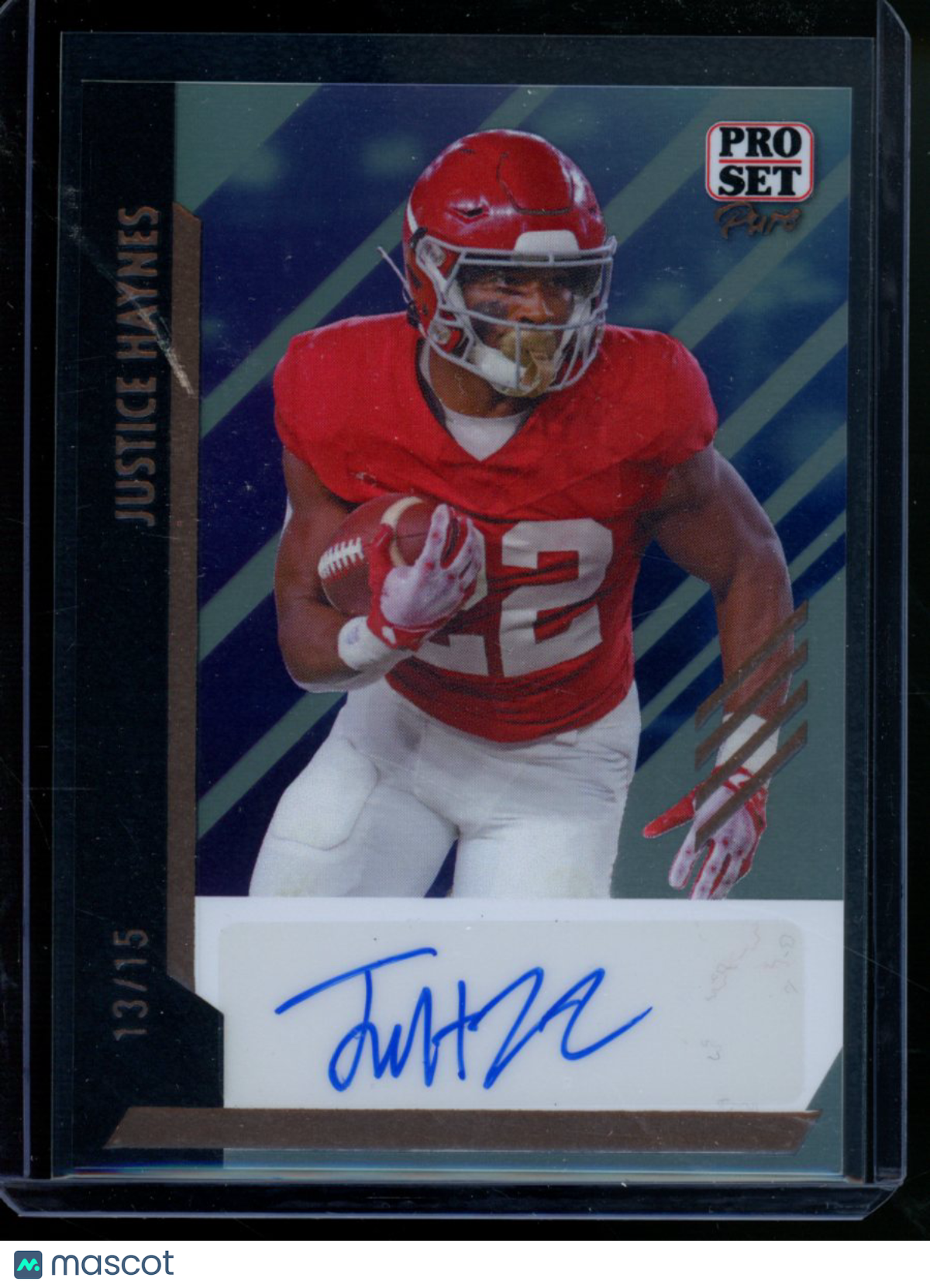 2024 Pro Set Justice Haynes #BA-JH1 Autograph 13/15 Football