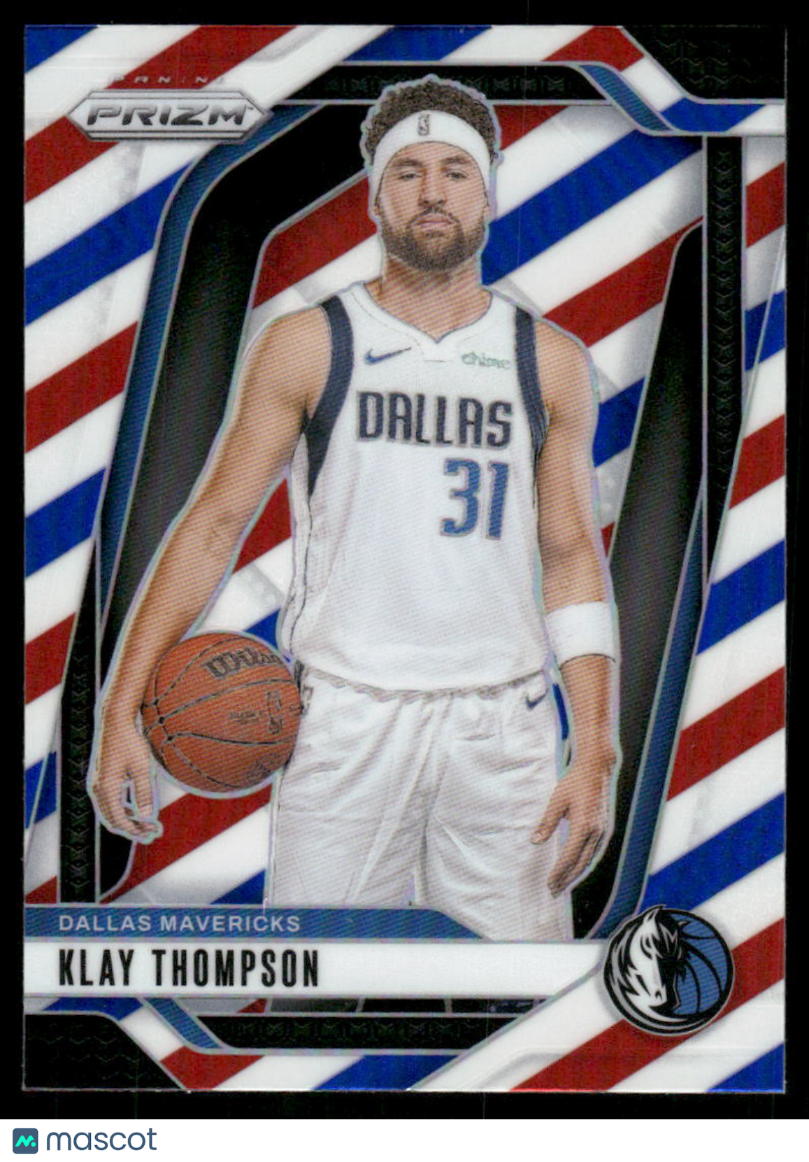 2024-25 Panini Prizm Basketball Klay Thompson #107 Red White Blue Basketball