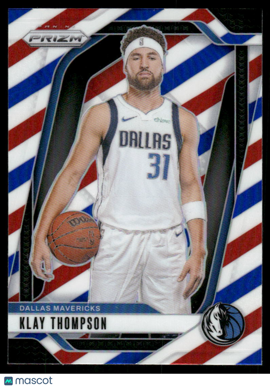 2024-25 Panini Prizm Basketball Klay Thompson #107 Red White Blue Basketball