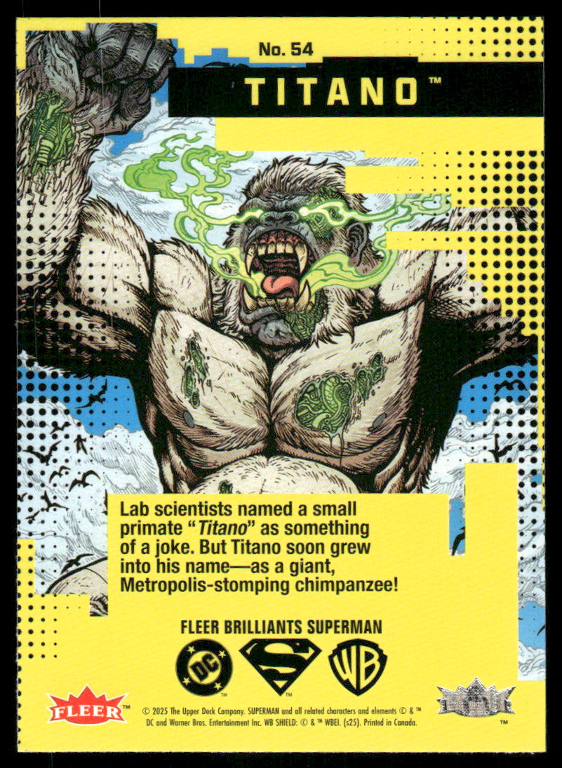 2025 Fleer Brilliants Superman Titano #54