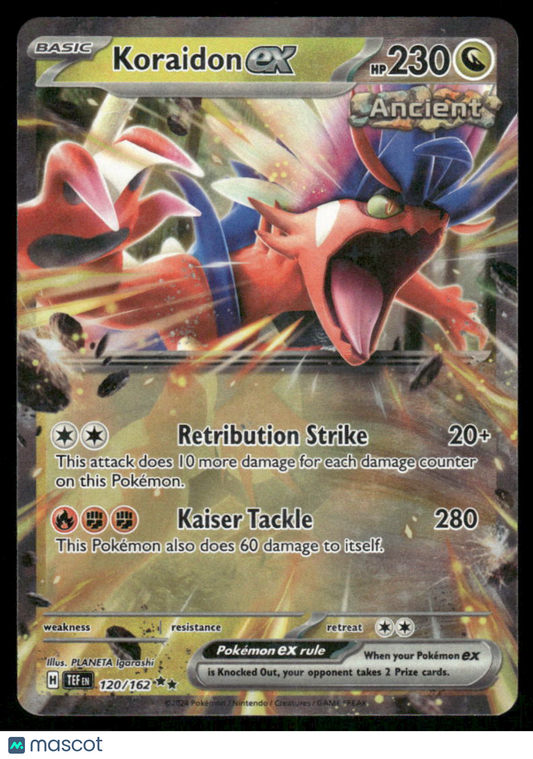 Koraidon #120/162 2024 Pokemon Scarlet & Violet Temporal Forces