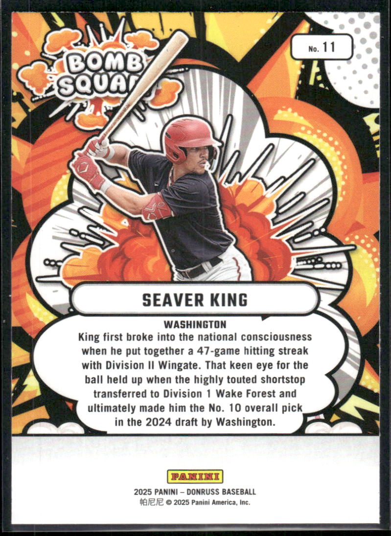 2025 Donruss Seaver King #11 Bomb Squad Baseball