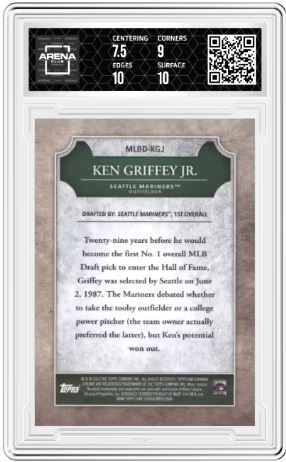 2016 Bowman Draft Ken Griffey Jr #MLBD-KGJ MLB Draft History Arena Club 8