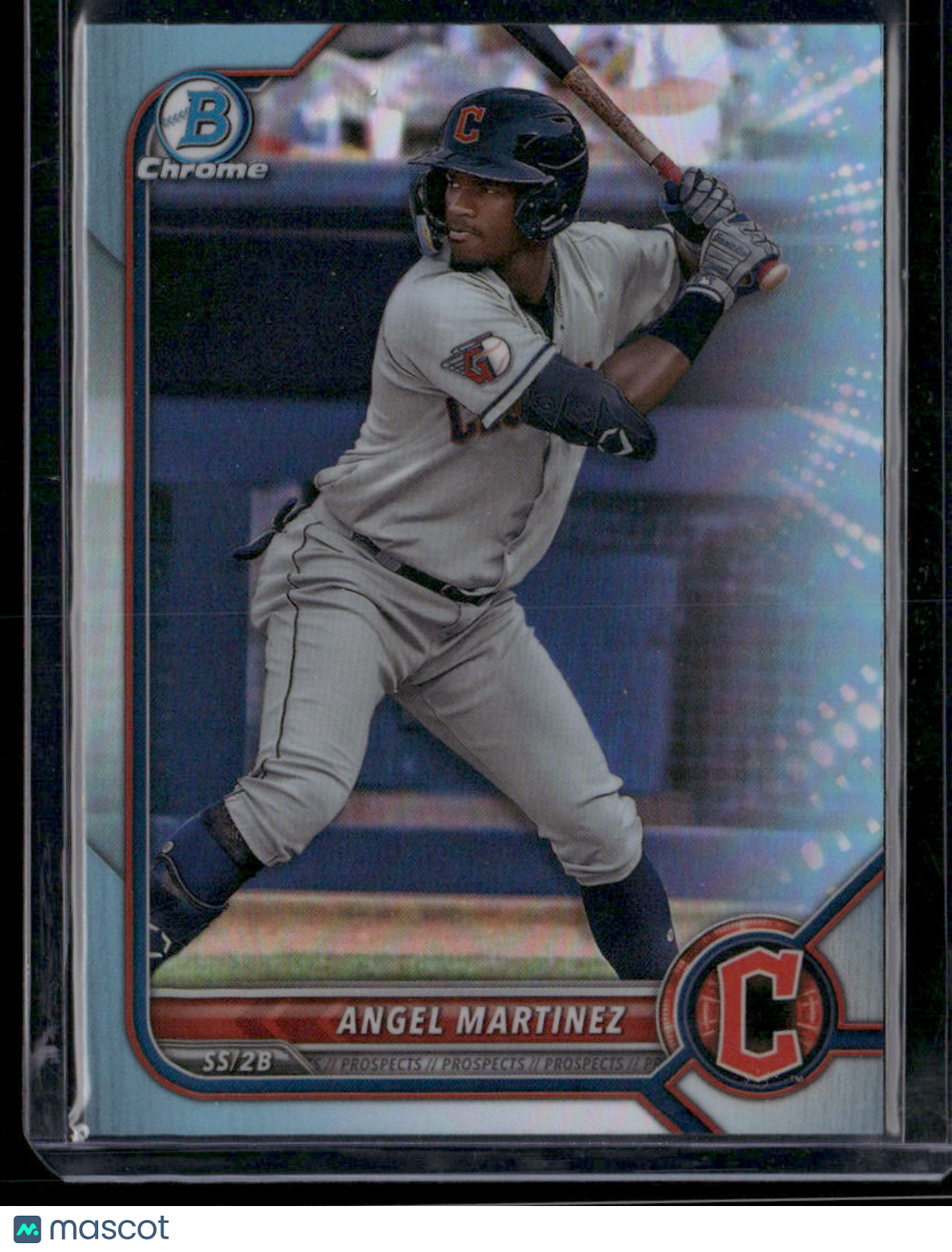 2022 Topps Bowman Draft Chrome Angel Martinez #BDC-134 Sky Blue Baseball