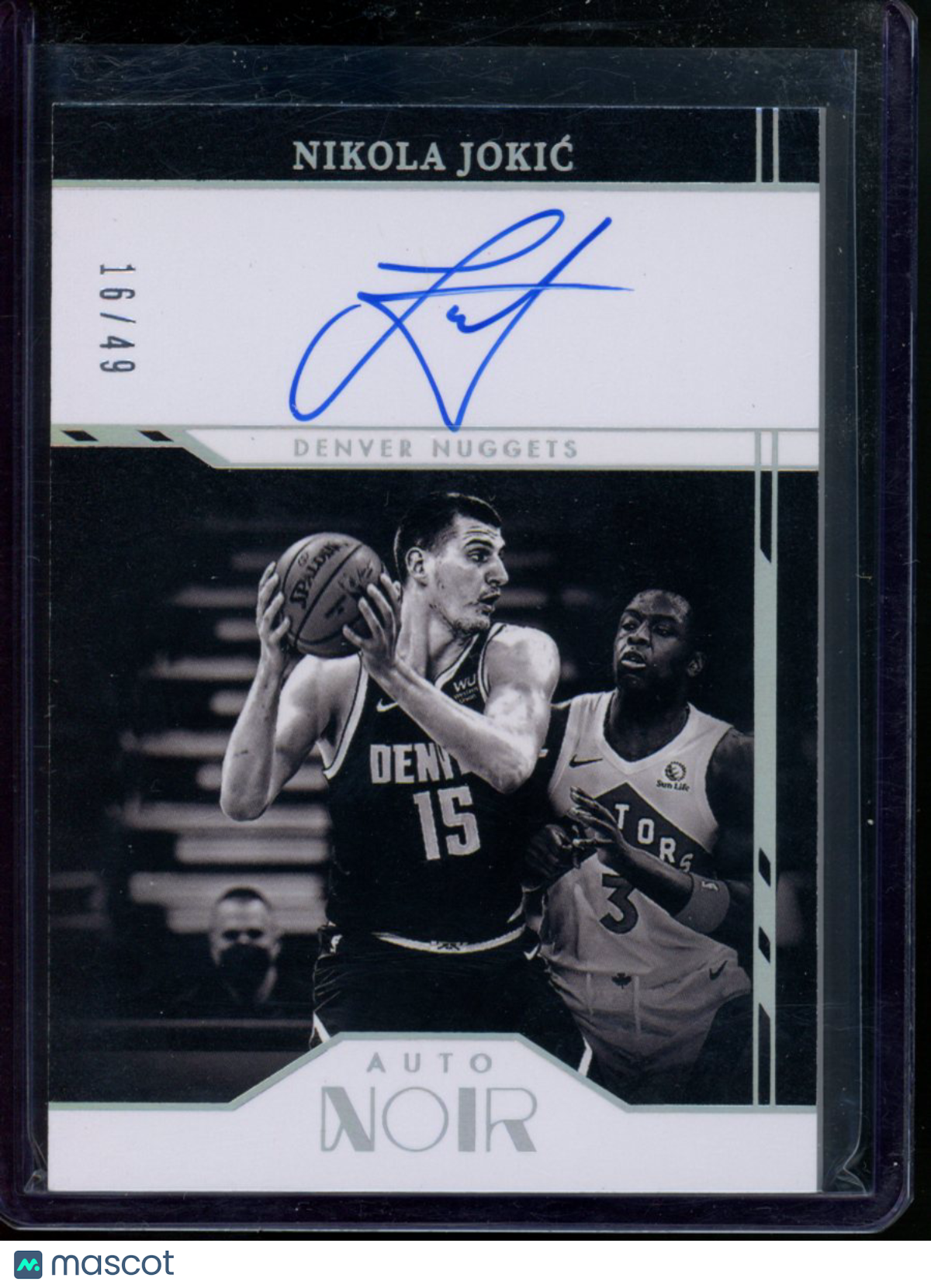2021-22 Panini Noir Nikola Jokić #ANB-NJK Auto 16/49 Basketball