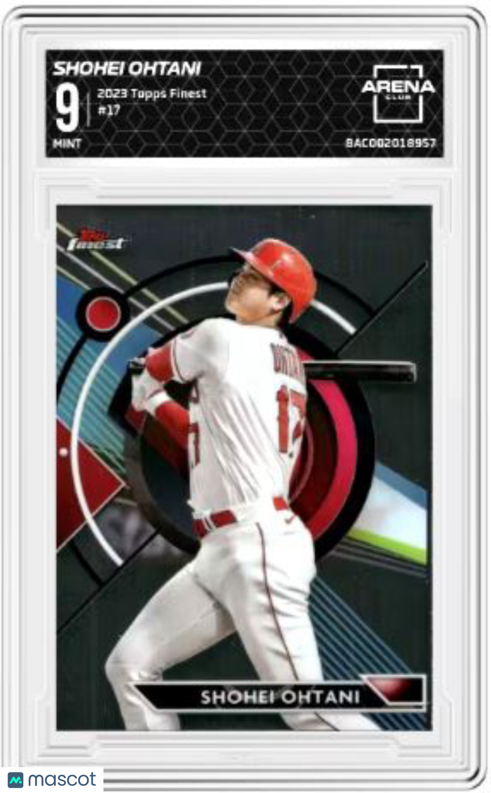 2023 Topps Finest Shohei Ohtani #17 Baseball AC 9