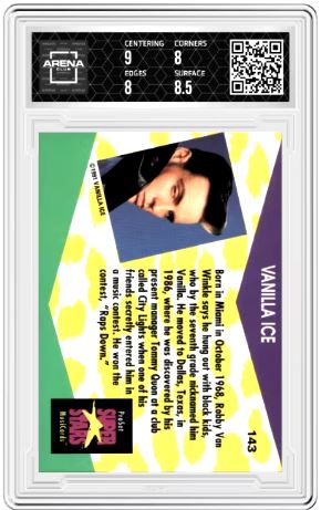 1991 ProSet SuperStars Vanilla Ice #143 Arena Club 8.5