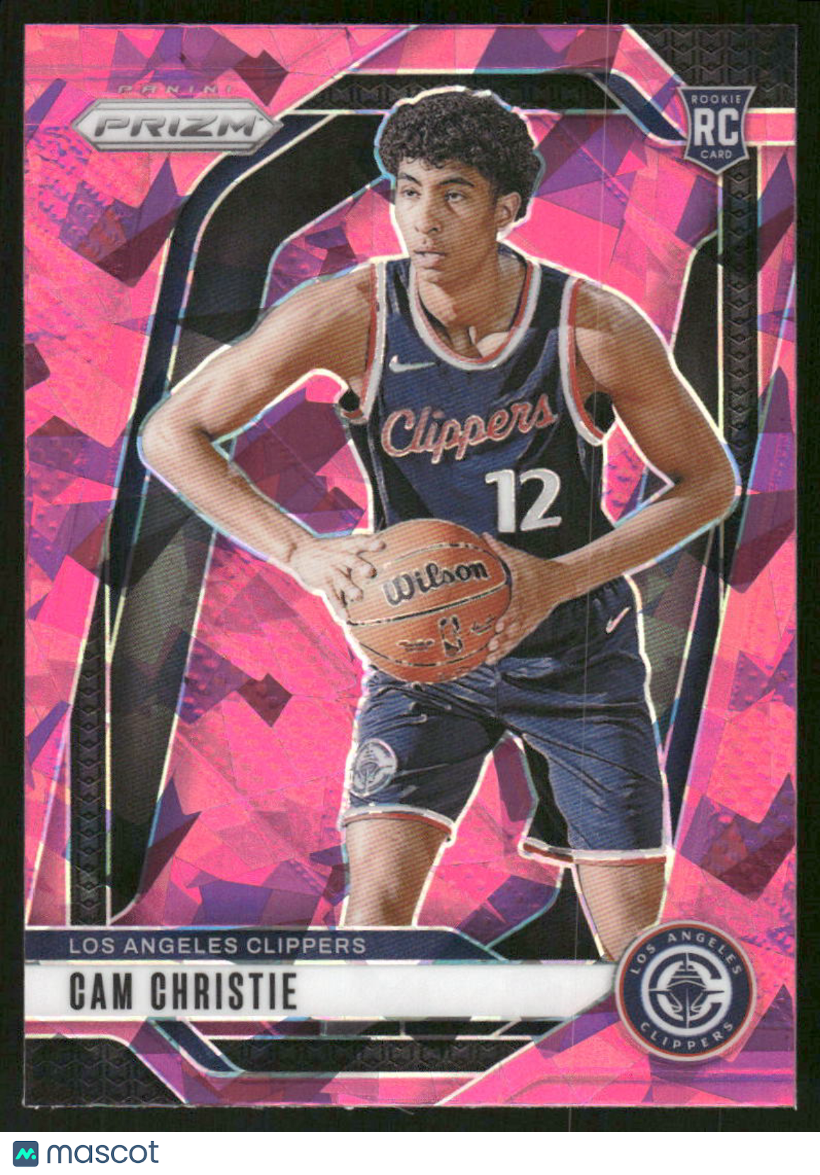 2024 Panini Prizm Basketball Cam Christie #242 Pink Pink Ice Basketball