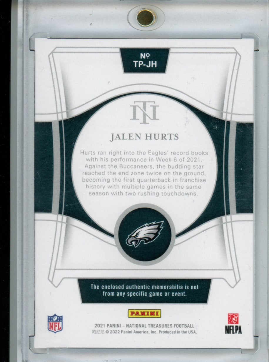 2021 Panini National Treasures Jalen Hurts #TP-JH 80/99 Football