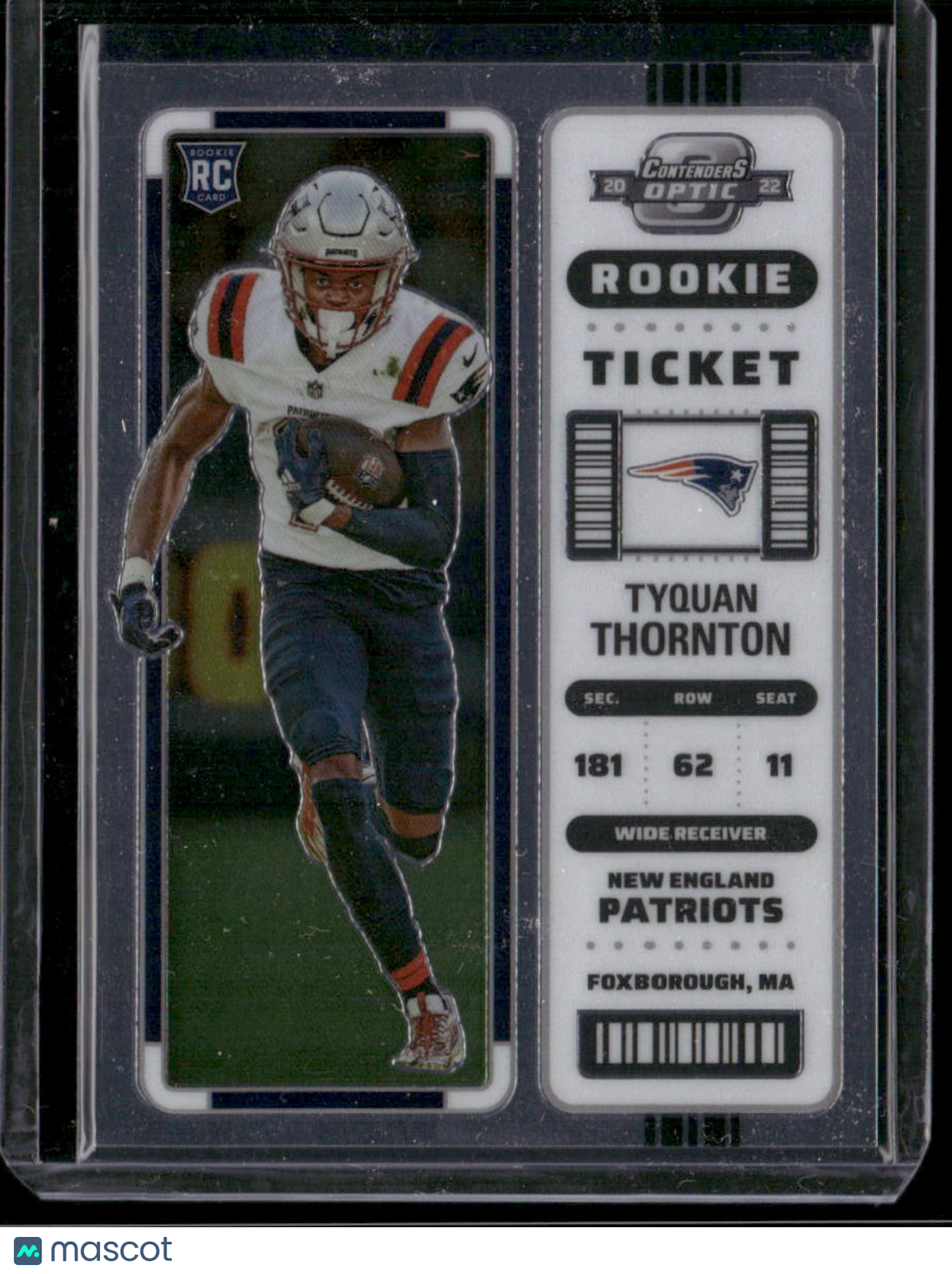 2022 Panini Contenders Optic Football Tyquan Thornton #96 Rookie Ticket RC