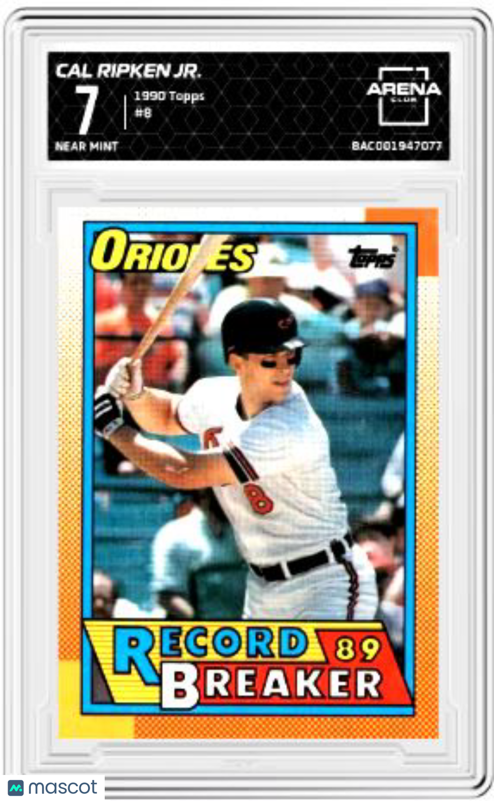 1990 Topps Cal Ripken, Jr. #8 Baseball AC 7