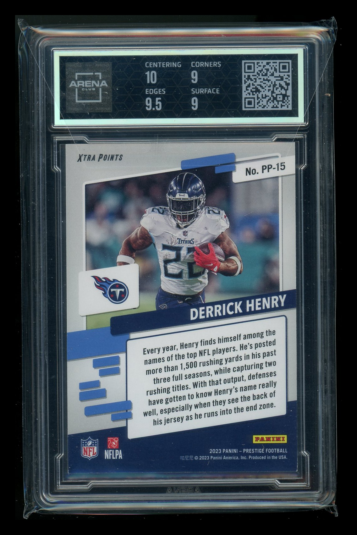 2023 Panini Prestige Prestigious Pros Xtra Points Derrick Henry 230/249 AC 9.5