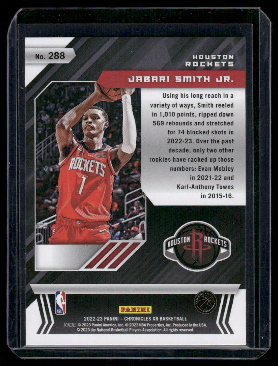 2022-23 Panini Chronicles XR Jabari Smith Jr. #288 Basketball