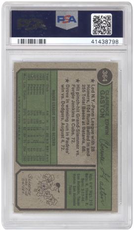 1974 Topps Clarence Gaston #364 San Diego Baseball PSA 5