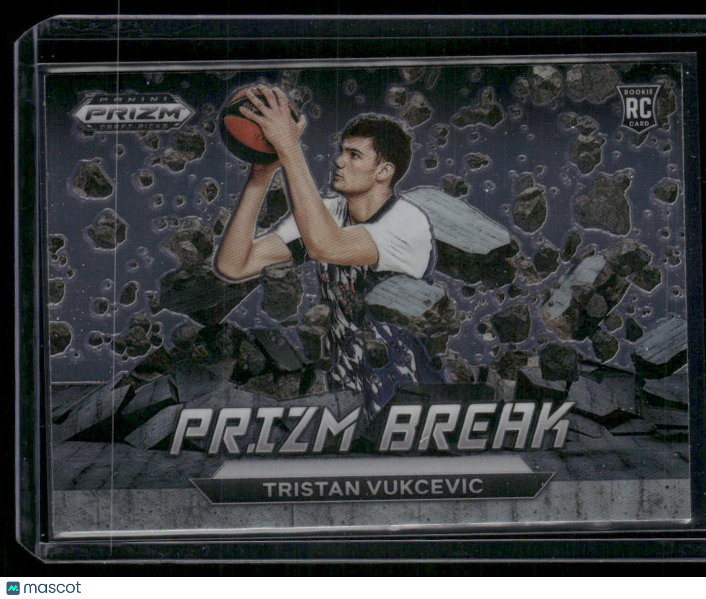 2023 Panini Prizm Draft Picks Tristan Vukcevic # 14 Prizm Break RC Basketball
