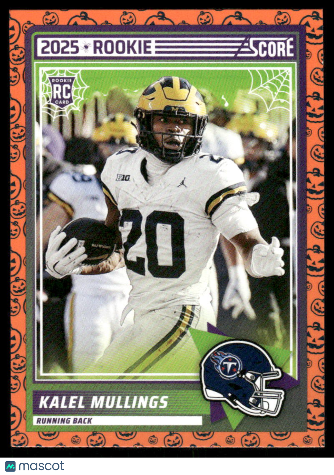 2025 Score A Treat Kalel Mullings #62 RC Football