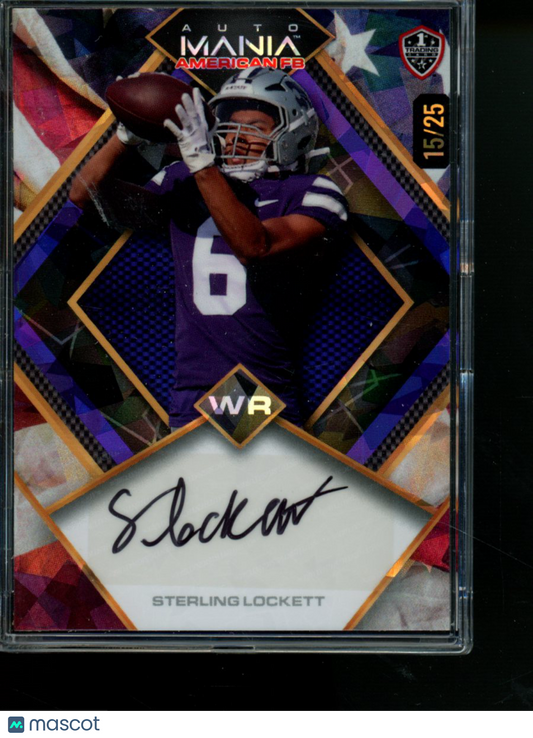 2024 Wild Card Mania American FB Sterling Lockett #AMAD-SL Autograph 15/25