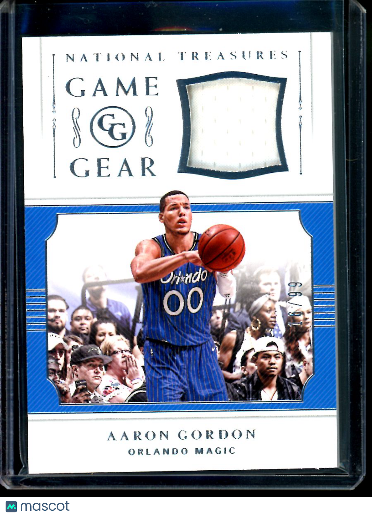 2018-19 Panini National Treasures Aaron Gordon #GGR-AG 16/99 Game Gear