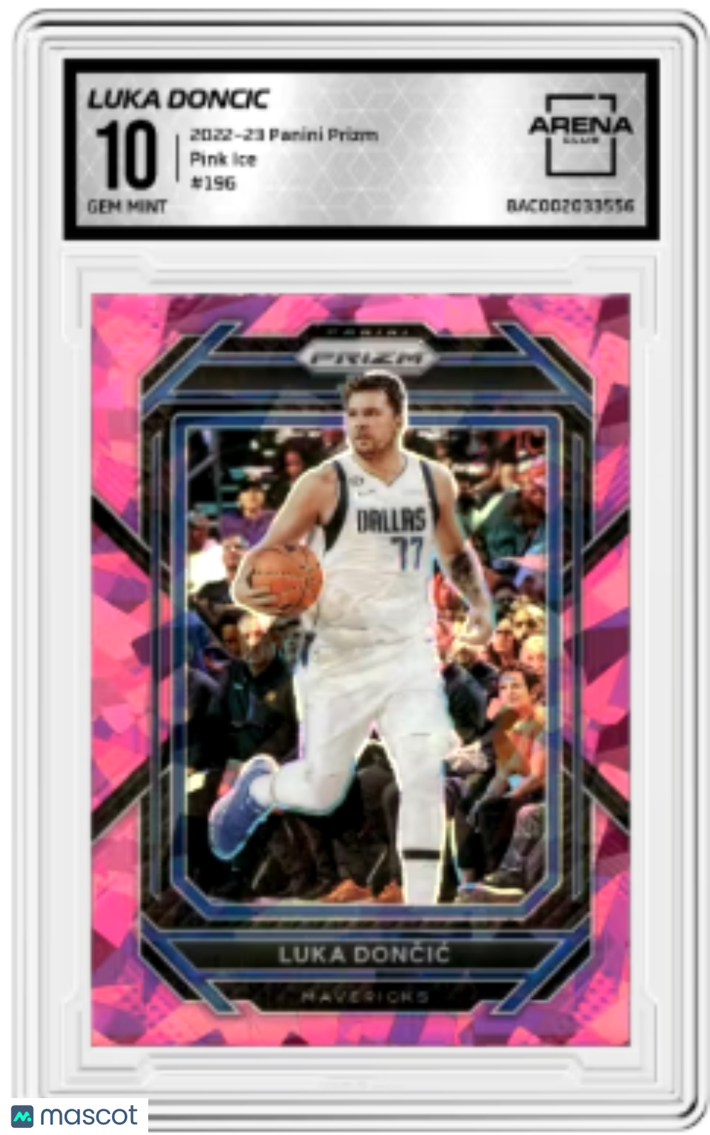 2022-23 Panini Prizm Luka Dončić #196 Pink Ice Basketball Arena Club 10