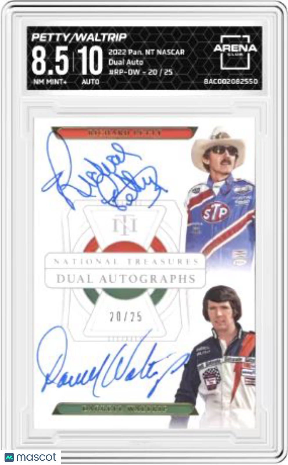 2022 Panini NT NASCAR Richard Petty Darrell Waltrip #RP-DW Dual Auto 20/25