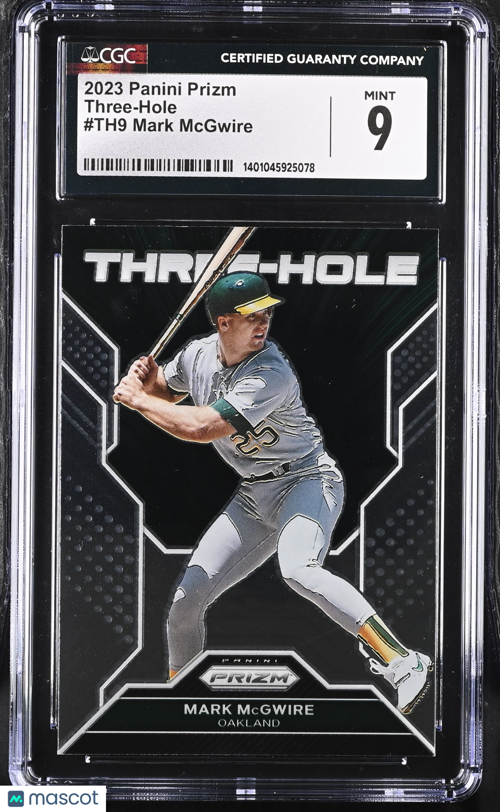 2023 Prizm Mark McGwire #TH9 Three-Hole Baseball CGC 9