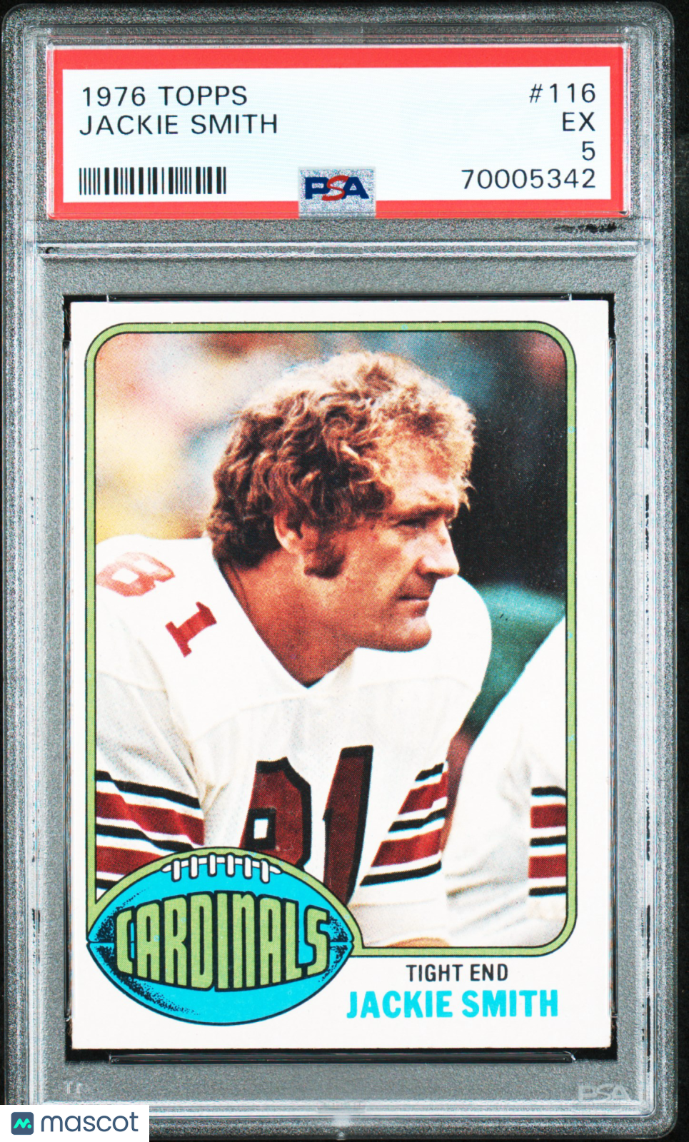 1976 Topps Jackie Smith #116 Football PSA 5