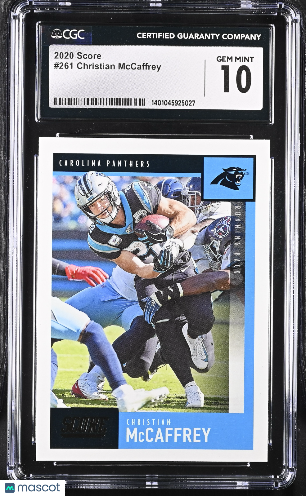 2020 Score Christian McCaffrey #261 Football CGC 10