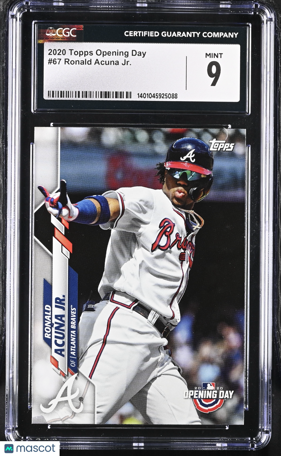 2020 Opening Day Ronald Acuna Jr. #67 Baseball CGC 9