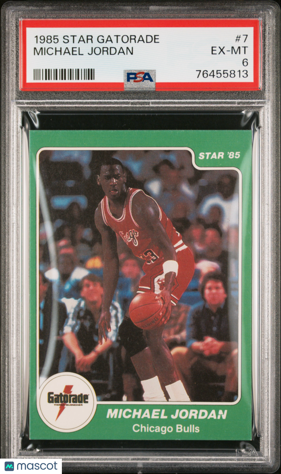 1984-85 Star Gatorade Michael Jordan #7 Basketball PSA 6