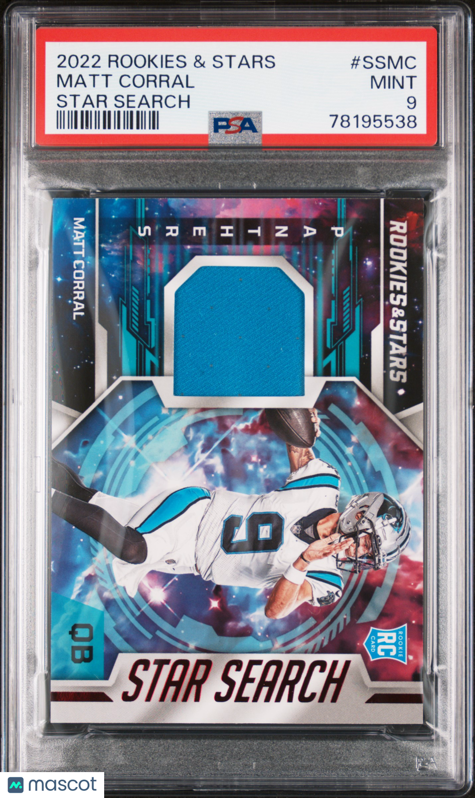 2022 Panini Rookies & Stars Star Search Relics Matt Corral #SSMC Football PSA 9