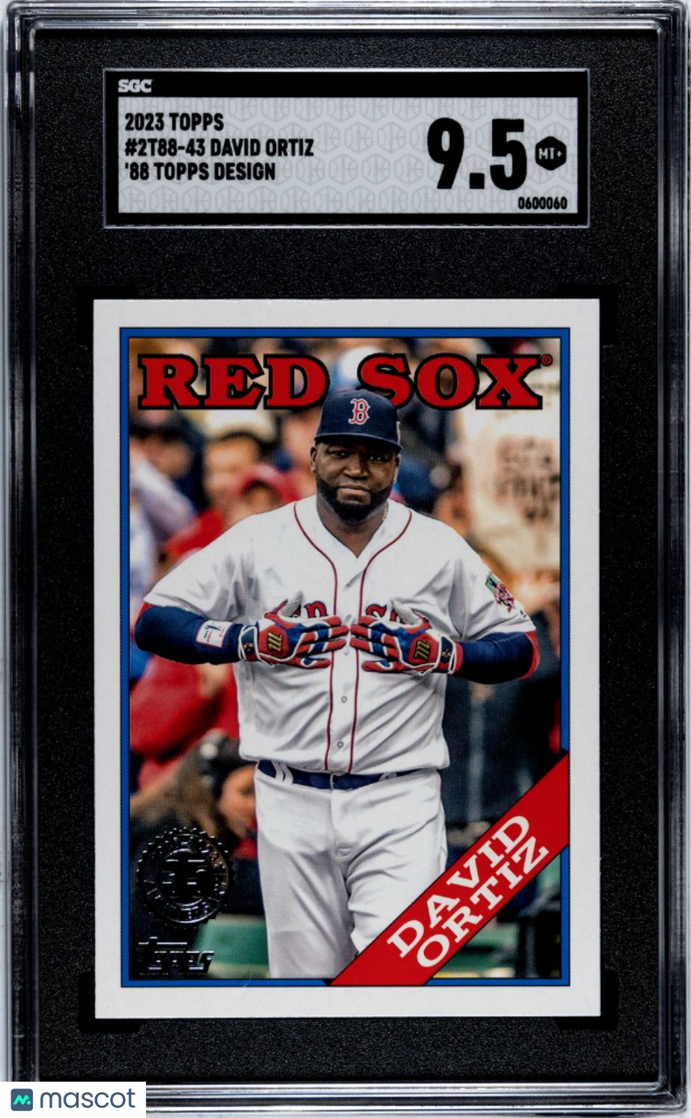 2023 Topps David Ortiz #2T88-43 '88 Baseball SGC 9.5