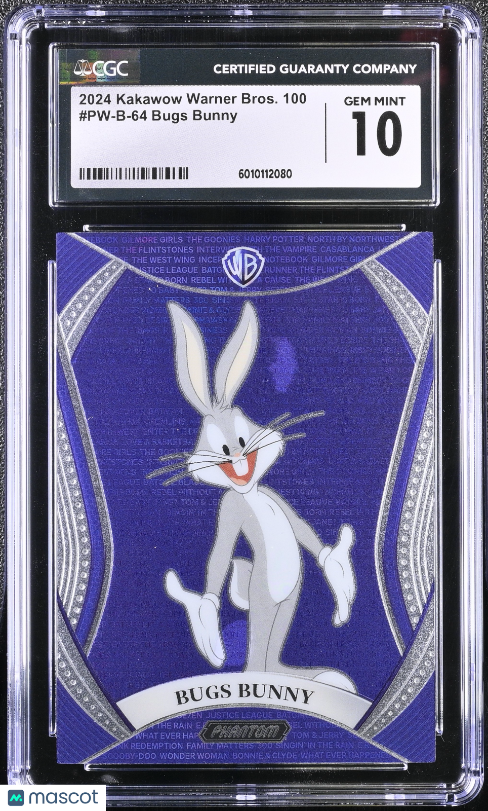 2024 Kakawow Warner Bros. 100 Bugs Bunny #PW-B-64 Other Non-Sports CGC 10