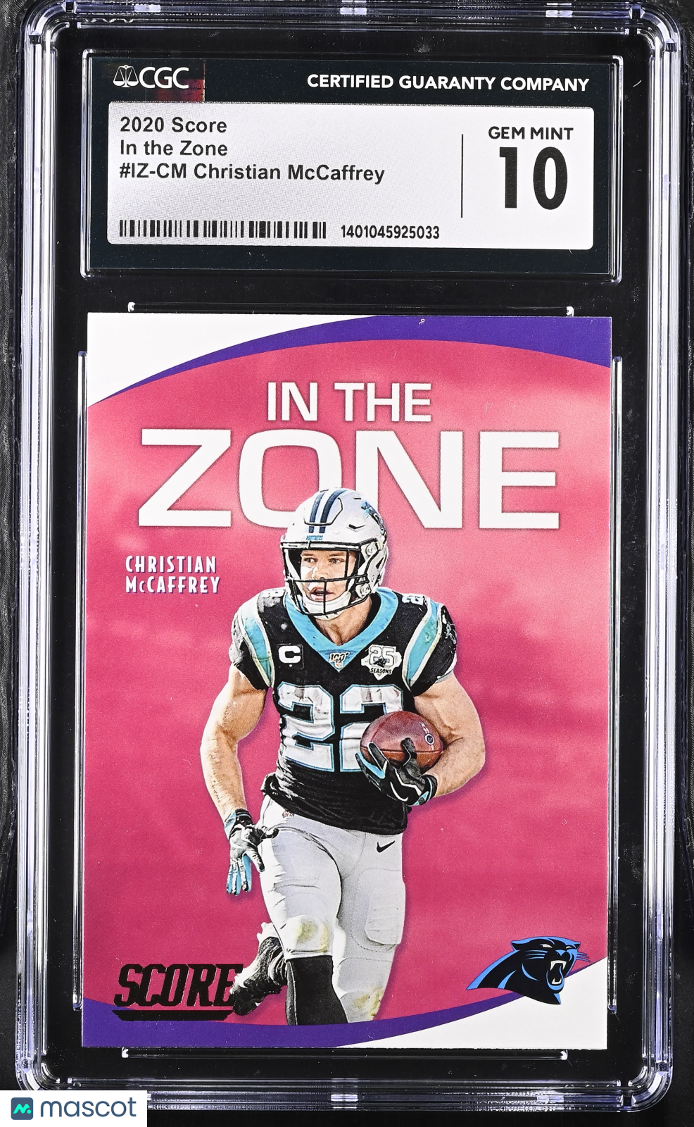 2020 Score Christian McCaffrey #IZ-CM Football CGC 10