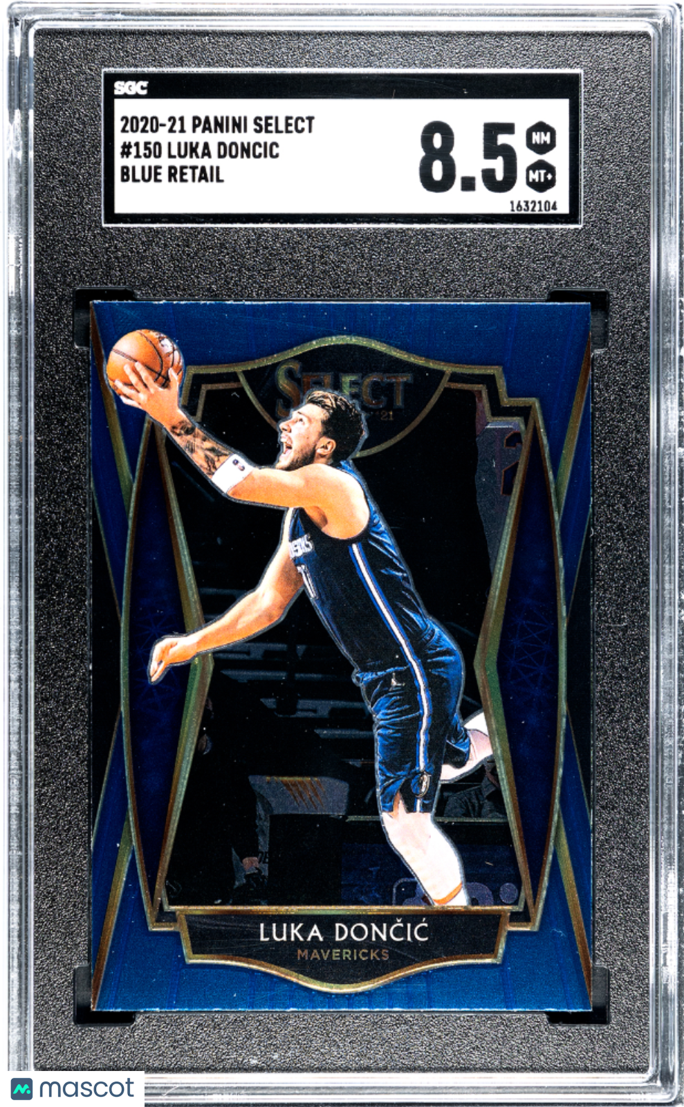 2020 Panini Select Luka Doncic #150 Blue Retail Basketball SGC 8.5