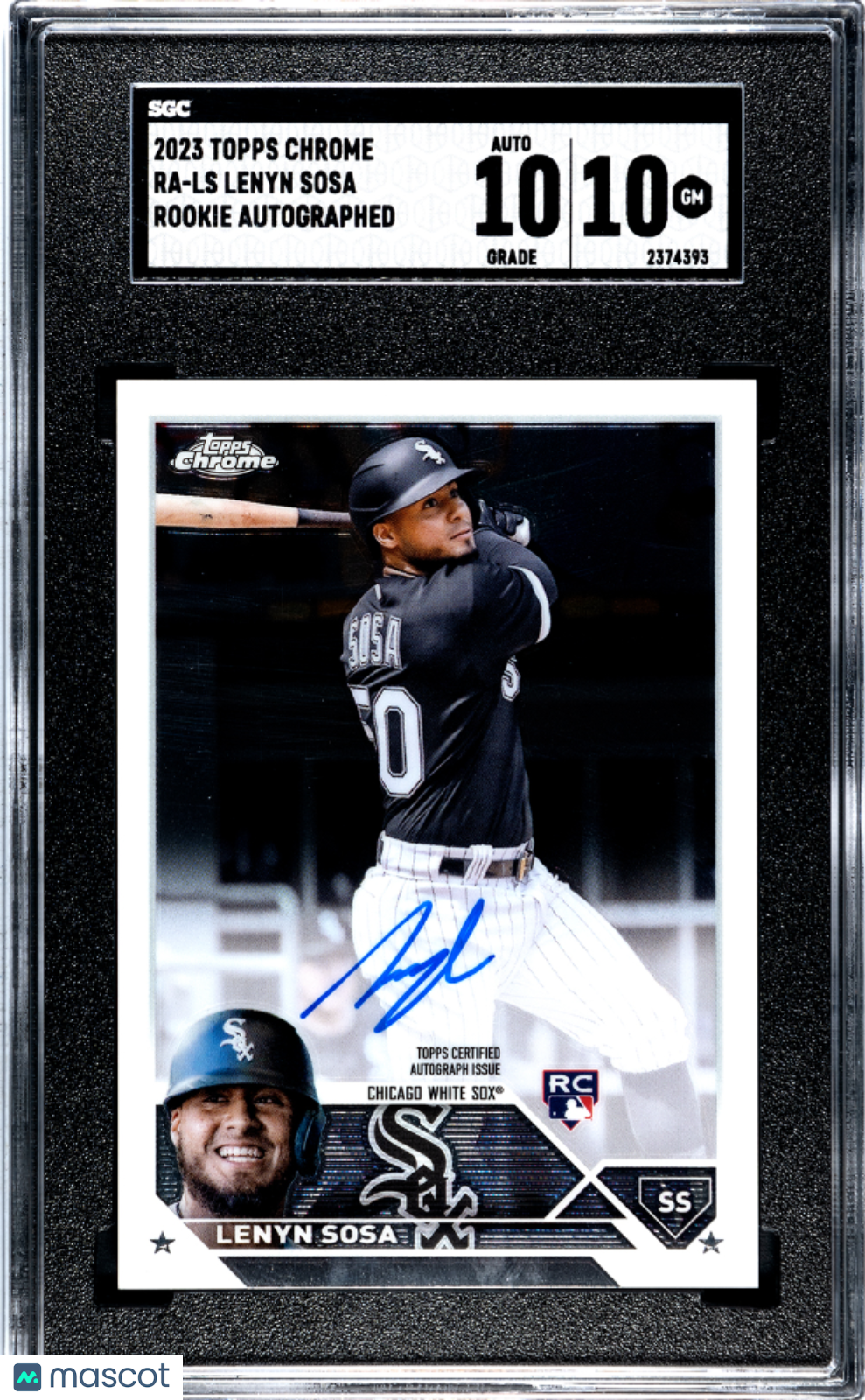 2023 Topps Chrome Lenyn Sosa #RA-LS RK. Autograph Baseball SGC 10/10