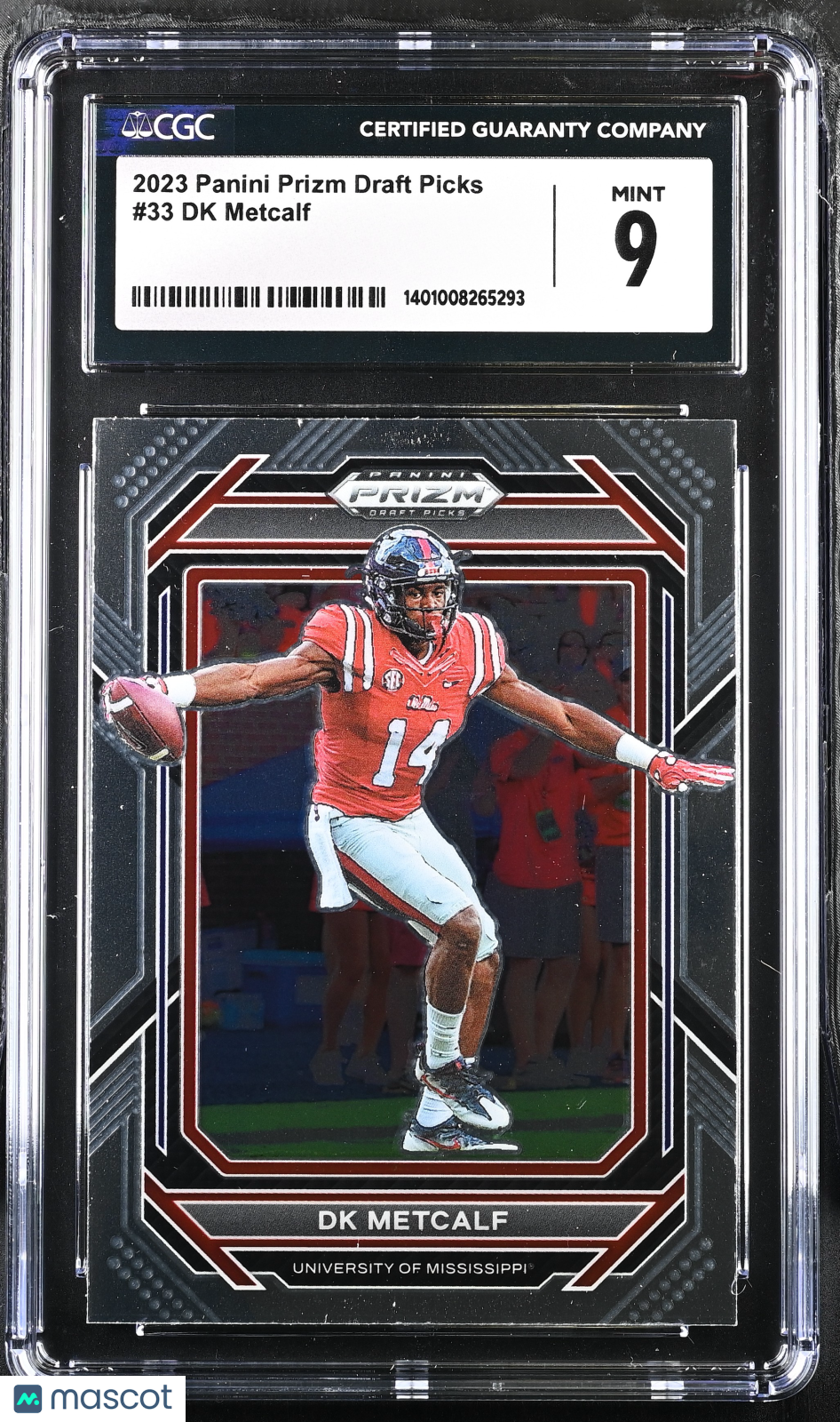 2023 Prizm Draft Picks DK Metcalf #33 Football CGC 9