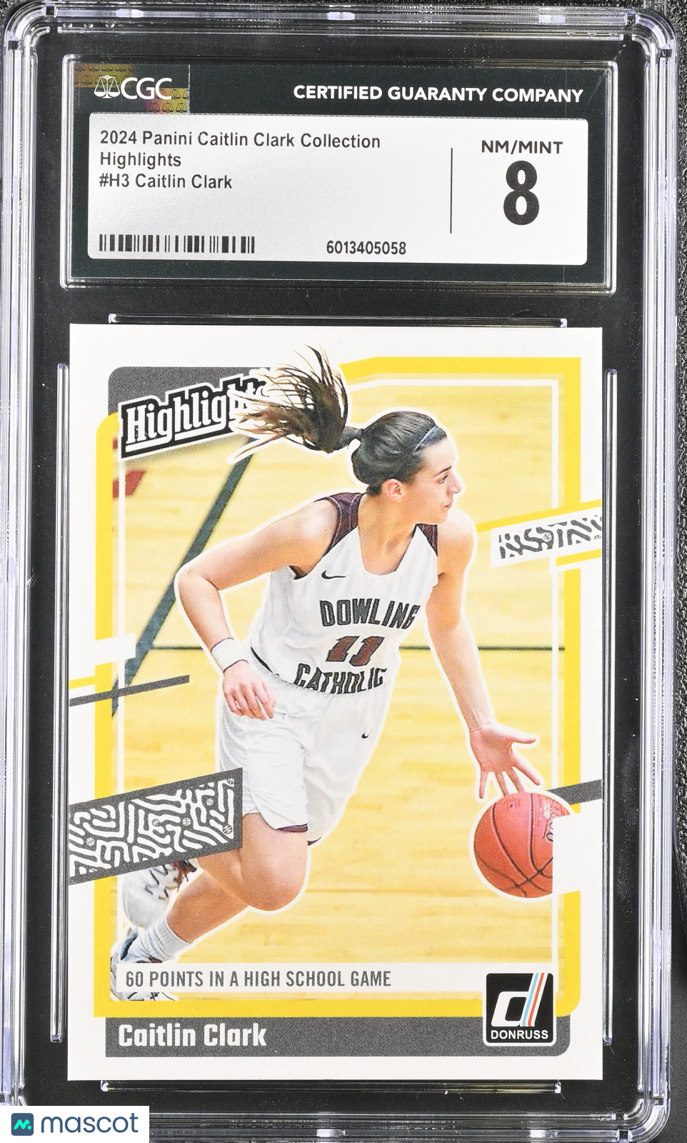 2024 Panini Caitlin Clark Collection Caitlin Clark #H3 Highlights CGC 8