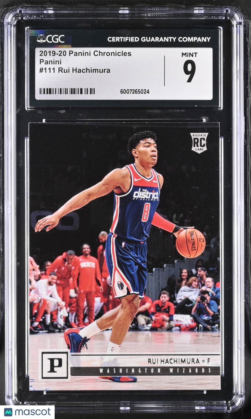 2019-20 Panini Chronicles Rui Hachimura #111 Basketball CGC 9