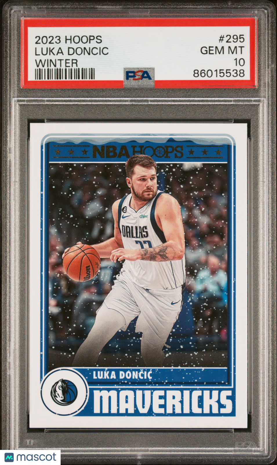 2023 Panini NBA Hoops Luka Doncic #295 Winter Basketball PSA 10